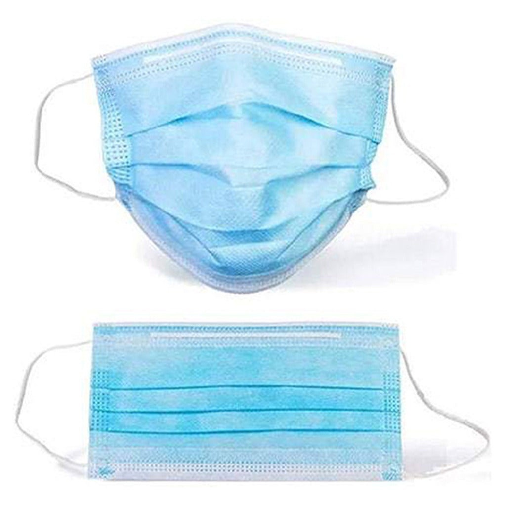Type IIR Medical Face Masks with Ear Loops, Blue, per 50 single £2.99 bulk £2.49