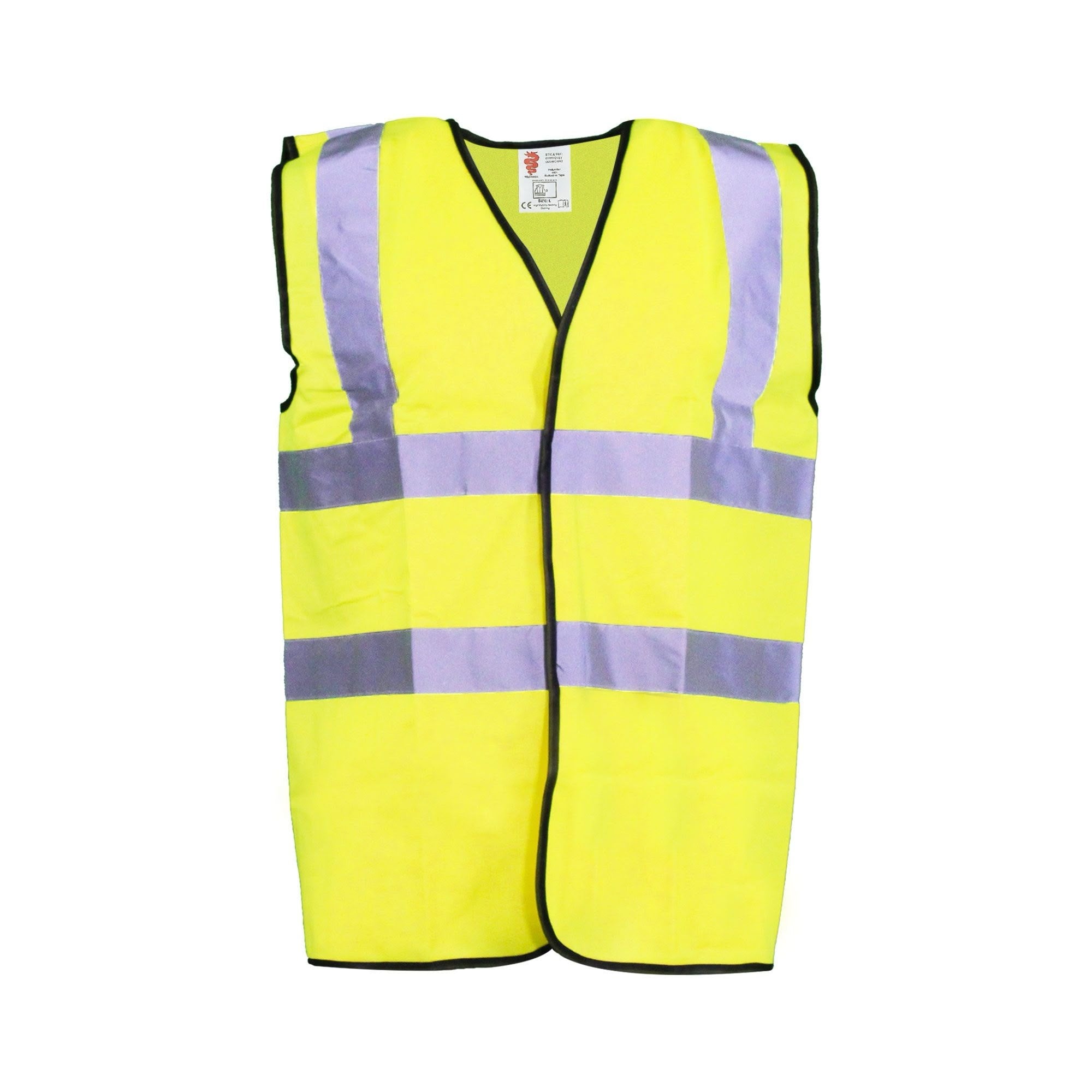Warrior Hi Viz Waistcoat, Yellow, Size M L XL £4.99