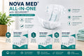 ALL IN ONES INCONTINENCE PADS, INCONTINENCE SLIPS, ADULT NAPPIES (15 PER BAG) - SIZES MEDIUM TO TO EXTRA LARGE
