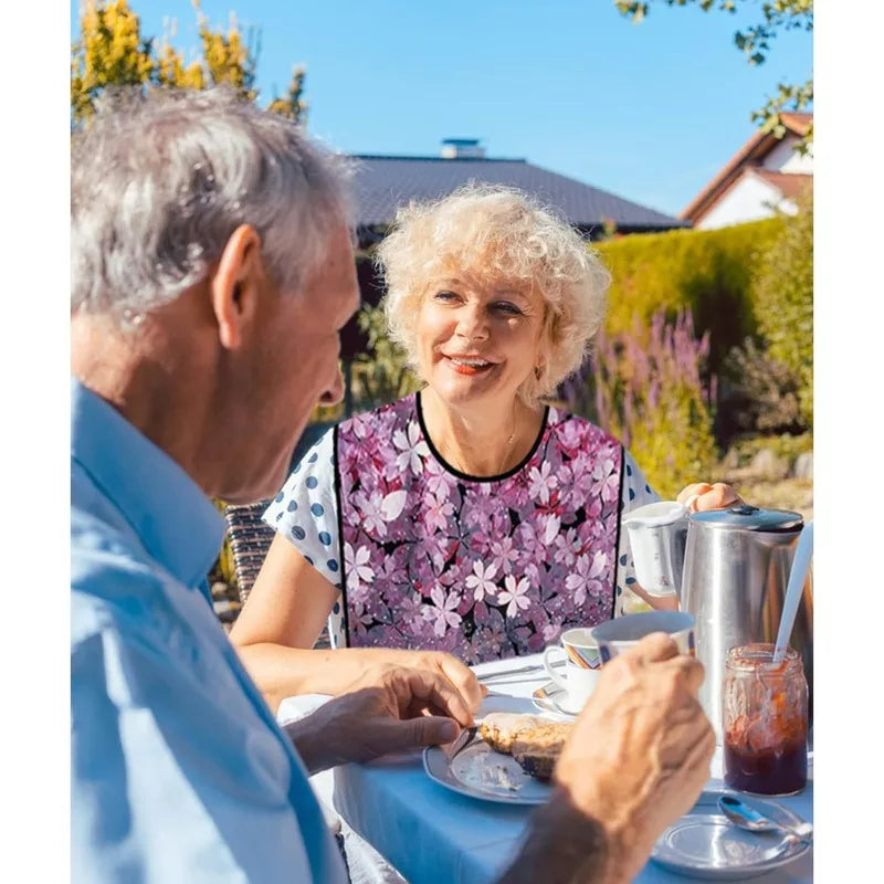 Waterproof Washable Adult Dining BIb -3 Packs