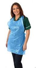 Blue Flat Pack Aprons - 8 Micron, 27 x 40 Inch | Case of 1000 (10 x 100) £ 19.99