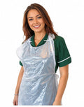 White Flat Pack Aprons - Superior, 15 Micron, 27 x 40 Inch | Case of 1000 (10 x 100) £32.99