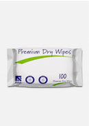 Premium Dry Care Wipe Patient 33cmx28cm x 100 wipes